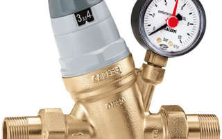 Редуктор давления воды в системе водоснабжения установка